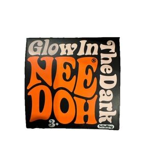 *NEW* NeeDoh New Doh Original Groovy Glob Glow In The Dark Squishy Orange Viral